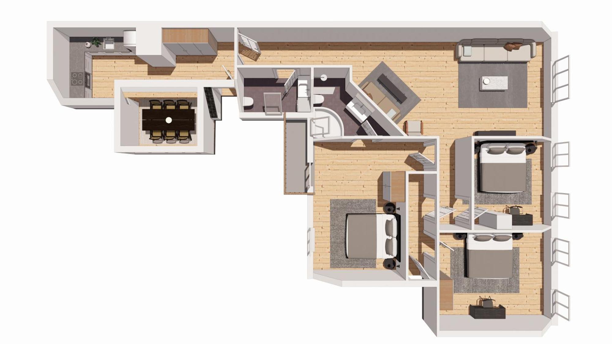 Bright 3Br Apartment With Balcony And Amazing Lake View 哥本哈根 外观 照片